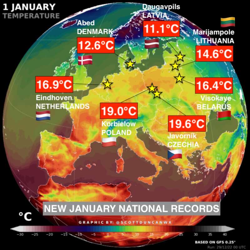 现在欧洲变暖的强度和范围难以理解。（打破高温的）记录太多了，简直是数不胜数 ...